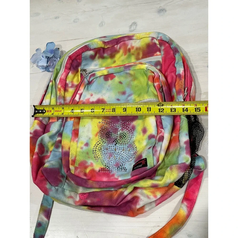 Undee Bandz‎ rare Tie Dye Backpack Owl Rhinestone School Travel backpack Bag